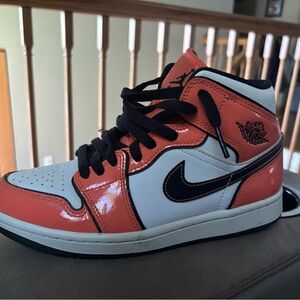 Jordan Sneakers with Orange Trim